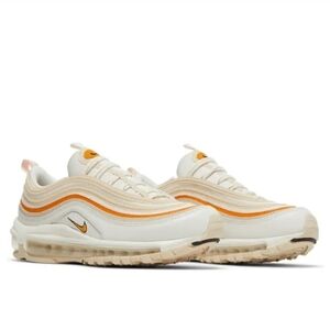 Nike Air Max 97 White and Orange Sneakers